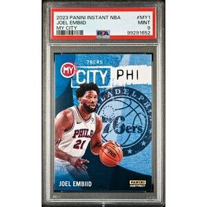 Joel Embiid 2023 Panini MyCity NBA #MY-1 Basketball Card PSA 9 Mint